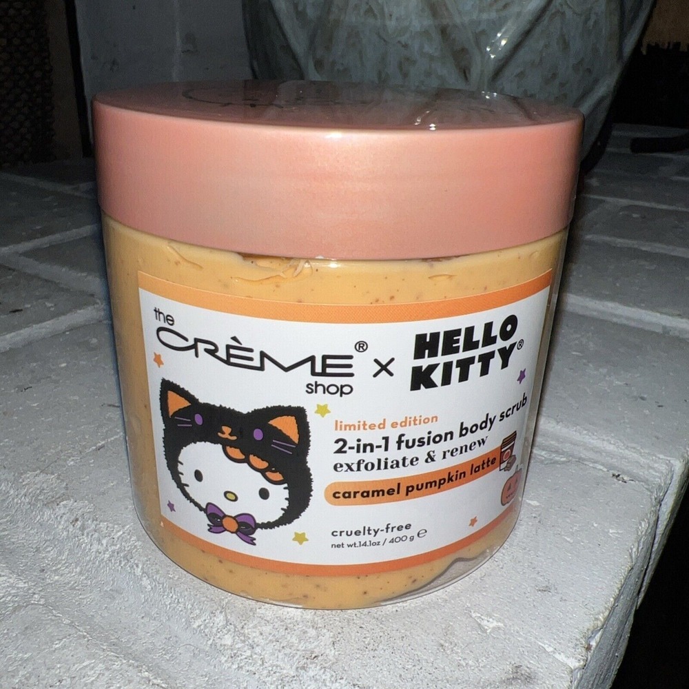 Hello Kitty Creme Limited Edition 2-in-1 Body Scrub Caramel Pumpkin Latte